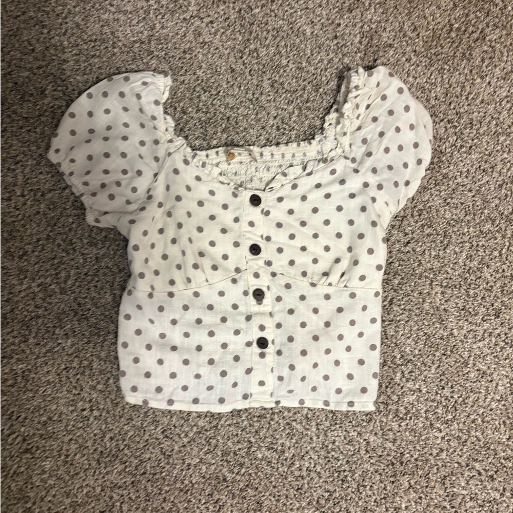 Polka Dot Crop Top